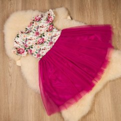 Růžové slavnostní dívčí šaty Noemi Růžové slavnostní dívčí šaty Noemi