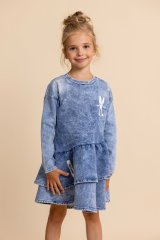 Stylové šaty v džínovém designu pro parádnice Stylové šaty v džínovém designu pro parádnice