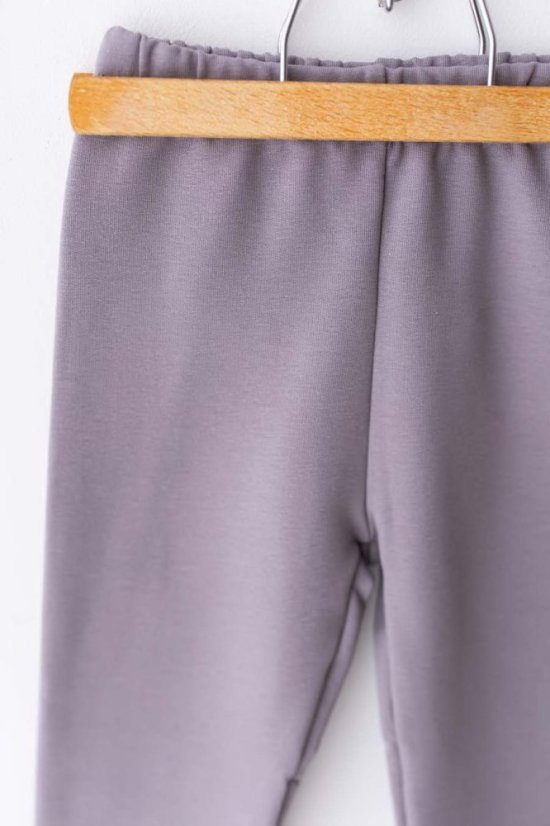 Dívčí legíny zateplené Lily Grey - světle šedá - Velikost oblečení: 116 / 6 let