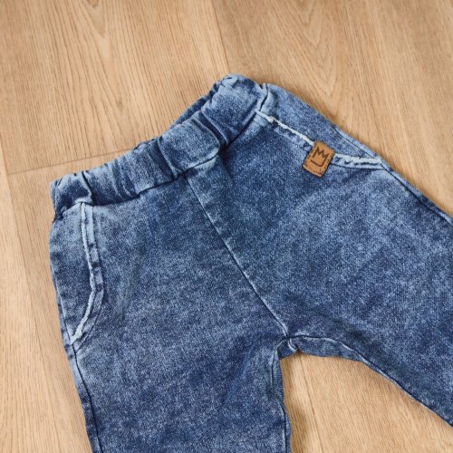 moderní baggy kalhoty – denim vzhled