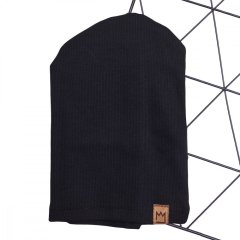 chlapecký set čepice a nákrčníku černé barvy malvinka.cz