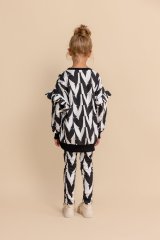 Černo-bílé legíny MashMnie pro dívky – stylový kousek pro každý den | malvinka.cz