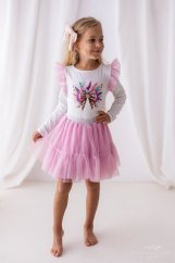 Dívčí blůzka s barevnou mašlí