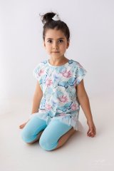 Dívčí legíny nebeské  3/4- Lily Grey