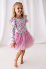 Romantická blůzka s květinovým vzorem pro malé princezny Romantická blůzka s květinovým vzorem pro malé princezny