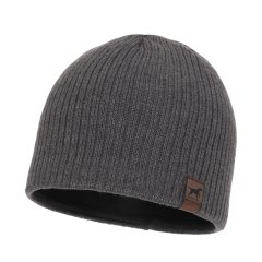 Pánska zimní čepice šedé barvy merino- Bird