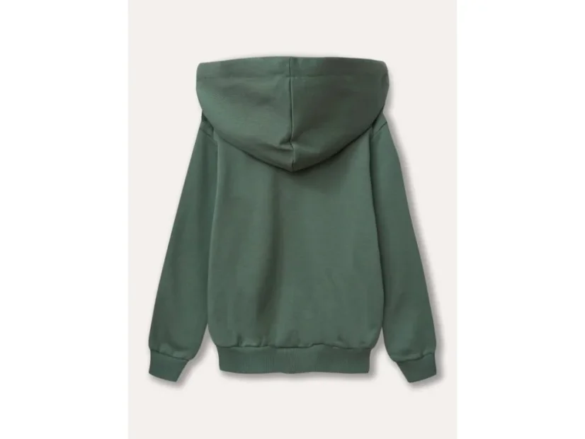 Unisex mikina na zip s kapucí LA - Khaki