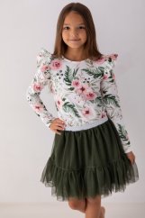 Stylová tmavě zelená tutu sukně pro dívky/ malvinka.cz