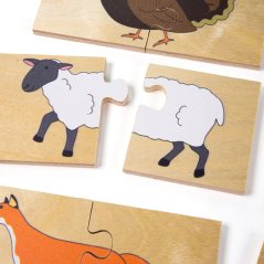 DIDAKTICKÉ PUZZLE ZVÍŘÁTKA| Malvinka.cz
