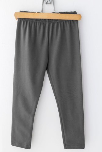 Zateplené dětské legíny v univerzální šedé barvě