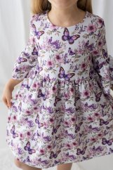 Dívčí boho šaty s motýlky a květinami-Lily Grey
