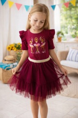 Nadýchaná tylová sukně pro malé parádnice