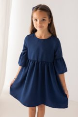 Dívčí boho šaty v námořnické modré – elegance a pohodlí v jednom