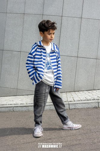 Moderní outfit pro kluky – kalhoty All For Kids ve stylové šedé s elastickým pasem pro maximální pohodlí. | Malvinka.cz